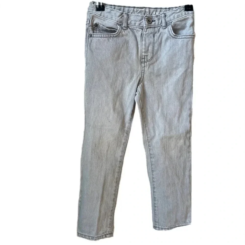 The Children’s Place Skinny 5T grey pants with snap closure & adjustable waist
